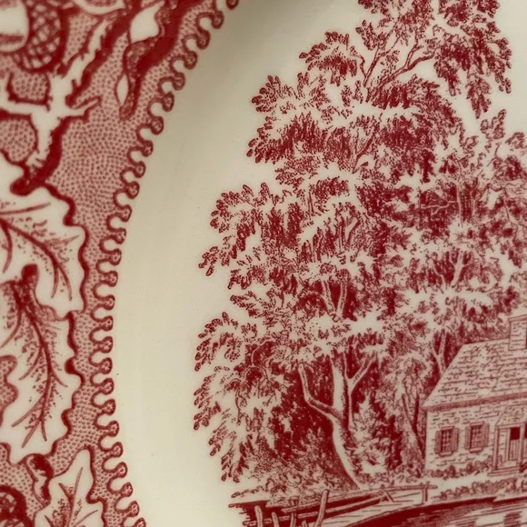 Circa 1965 Ted Transferware Plate - Picture 3 of 5